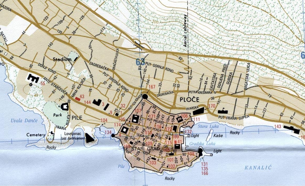 નકશો rijeka ક્રોએશિયા