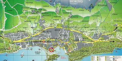 નકશો makarska ક્રોએશિયા